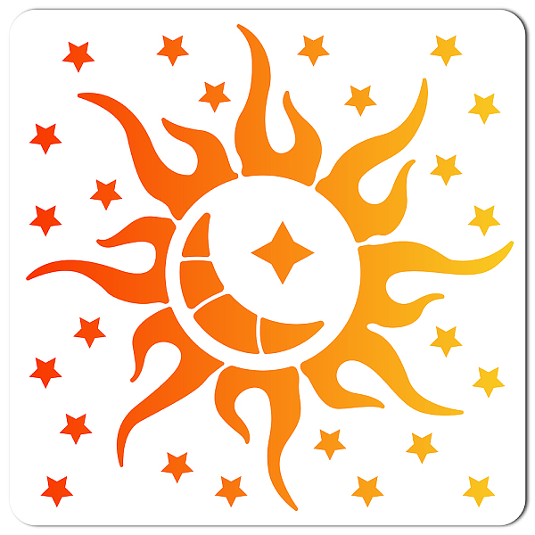 PandaHall GORGECRAFT Large Sun and Moon Stencils 12x12 Inch Reusable Star Stencil Template Signs Home Wall Decor for Painting on Wood Wall..., White
PandaHall GORGECRAFT Large Sun and Moon Stencils 12x12 Inch Reusable Star Stencil Template Signs Home Wall Decor for Painting on Wood Wall..., White