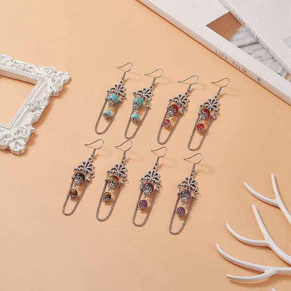 PandaHall Gemstone Dangle Earrings, with Natural Cultured Freshwater Pearl and 316 Surgical Stainless Steel Earring Hooks, 80.5mm, Pin...
PandaHall Gemstone Dangle Earrings, with Natural Cultured Freshwater Pearl and 316 Surgical Stainless Steel Earring Hooks, 80.5mm, Pin...