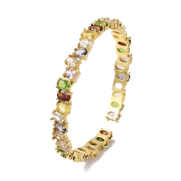 PandaHall Brass Pave Glass Open Cuff Bangles for Women, Real 18K Gold Plated, Colorful, Inner Diameter: 2-1/8 inch(5.5cm) Glass
PandaHall Brass Pave Glass Open Cuff Bangles for Women, Real 18K Gold Plated, Colorful, Inner Diameter: 2-1/8 inch(5.5cm) Glass