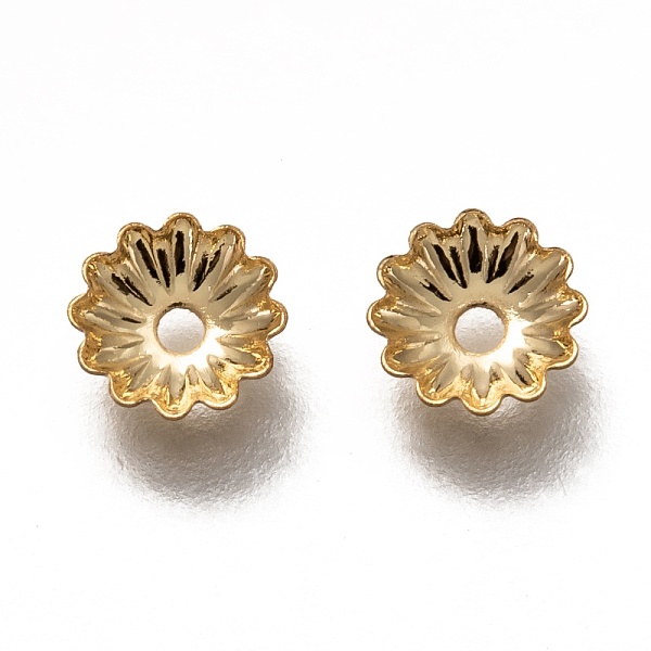 PandaHall 304 Stainless Steel Bead Caps, Multi-Petal Flower, Real 18k Gold Plated, 5.5x1mm, Hole: 1.2mm 304 Stainless Steel
PandaHall 304 Stainless Steel Bead Caps, Multi-Petal Flower, Real 18k Gold Plated, 5.5x1mm, Hole: 1.2mm 304 Stainless Steel