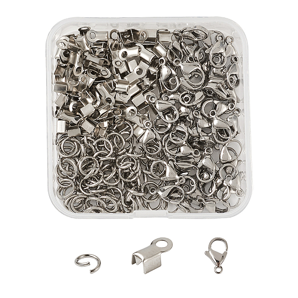 PandaHall 304 Stainless Steel Jewelry Findings Sets, with Fold Over Crimp Cord Ends, Lobster Claw Clasps and Jump Rings, Stainless Steel...
PandaHall 304 Stainless Steel Jewelry Findings Sets, with Fold Over Crimp Cord Ends, Lobster Claw Clasps and Jump Rings, Stainless Steel...