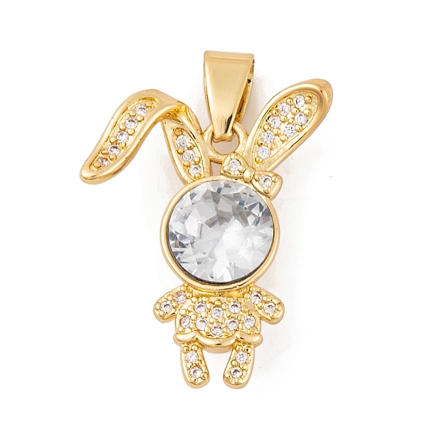 PandaHall Brass Micro Pave Cubic Zirconia Pendants, with Glass, Real 18K Gold Plated, Rabbit Charms, Clear, 23.5x18.5x7mm, Hole: 6.5x3.5mm...
PandaHall Brass Micro Pave Cubic Zirconia Pendants, with Glass, Real 18K Gold Plated, Rabbit Charms, Clear, 23.5x18.5x7mm, Hole: 6.5x3.5mm...