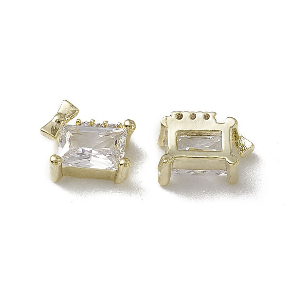PandaHall Brass Glass Rhinestone Nail Art Decoration, Rectangle with Bowknot, Light Gold, 5.5x8.5x3.5mm Brass Rectangle Clear
PandaHall Brass Glass Rhinestone Nail Art Decoration, Rectangle with Bowknot, Light Gold, 5.5x8.5x3.5mm Brass Rectangle Clear
