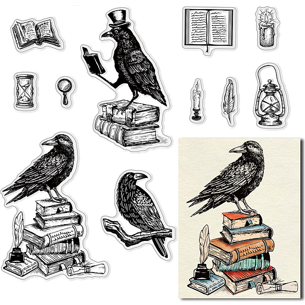 PandaHall CRASPIRE Book Clear Stamps Crow Transparent Silicone Stamp Back to School Clear Stamp for Card Making Journal Diary Decoration and...
PandaHall CRASPIRE Book Clear Stamps Crow Transparent Silicone Stamp Back to School Clear Stamp for Card Making Journal Diary Decoration and...