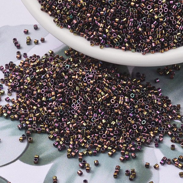 PandaHall MIYUKI Delica Beads Small, Cylinder, Japanese Seed Beads, 15/0, (DBS0023) Metallic Gold Iris, 1.1x1.3mm, Hole: 0.7mm, about..., Purple
PandaHall MIYUKI Delica Beads Small, Cylinder, Japanese Seed Beads, 15/0, (DBS0023) Metallic Gold Iris, 1.1x1.3mm, Hole: 0.7mm, about..., Purple