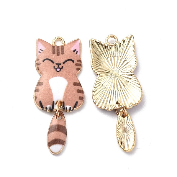 PandaHall Light Gold Rack Plating Alloy Enamel Pendants, Cadmium Free & Nickel Free & Lead Free, Cat Charm, Dark Salmon, 38x15.7x3mm, Hole...
PandaHall Light Gold Rack Plating Alloy Enamel Pendants, Cadmium Free & Nickel Free & Lead Free, Cat Charm, Dark Salmon, 38x15.7x3mm, Hole...