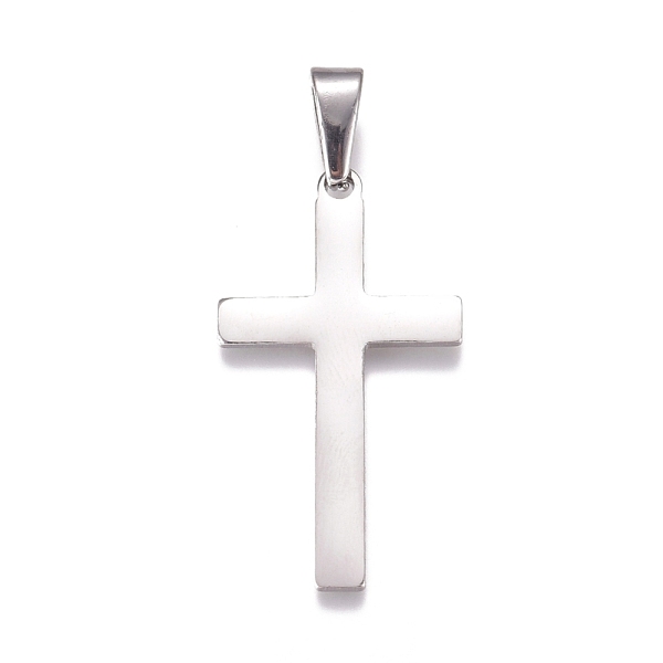 PandaHall 304 Stainless Steel Pendants, Cross, Stainless Steel Color, 39~42x22~23x1.5mm, Hole: 10x4.5mm 304 Stainless Steel Cross
PandaHall 304 Stainless Steel Pendants, Cross, Stainless Steel Color, 39~42x22~23x1.5mm, Hole: 10x4.5mm 304 Stainless Steel Cross
