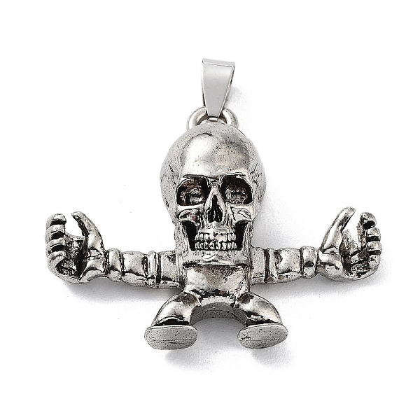 PandaHall Tibetan Style Alloy Pendants, Skull Charms, Skull, 35.5x44x13mm, Hole: 8x4.5mm Alloy Skull
PandaHall Tibetan Style Alloy Pendants, Skull Charms, Skull, 35.5x44x13mm, Hole: 8x4.5mm Alloy Skull
