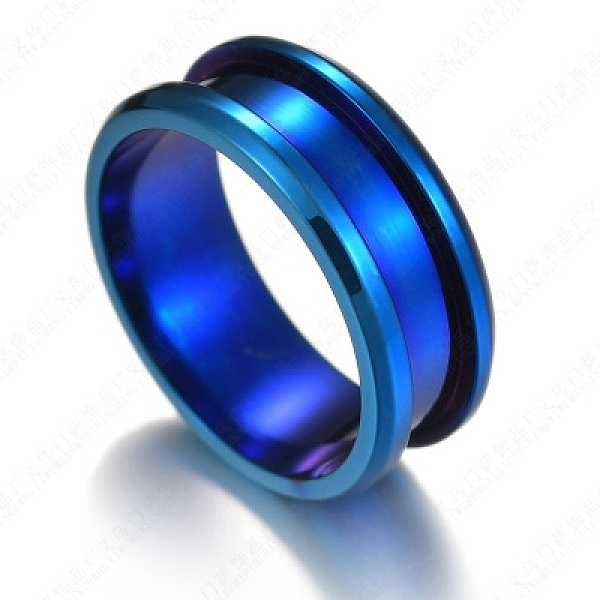 PandaHall 201 Stainless Steel Grooved Finger Ring Settings, Ring Core Blank, for Inlay Ring Jewelry Making, Blue, Size 12, 8mm, Inner...
PandaHall 201 Stainless Steel Grooved Finger Ring Settings, Ring Core Blank, for Inlay Ring Jewelry Making, Blue, Size 12, 8mm, Inner...