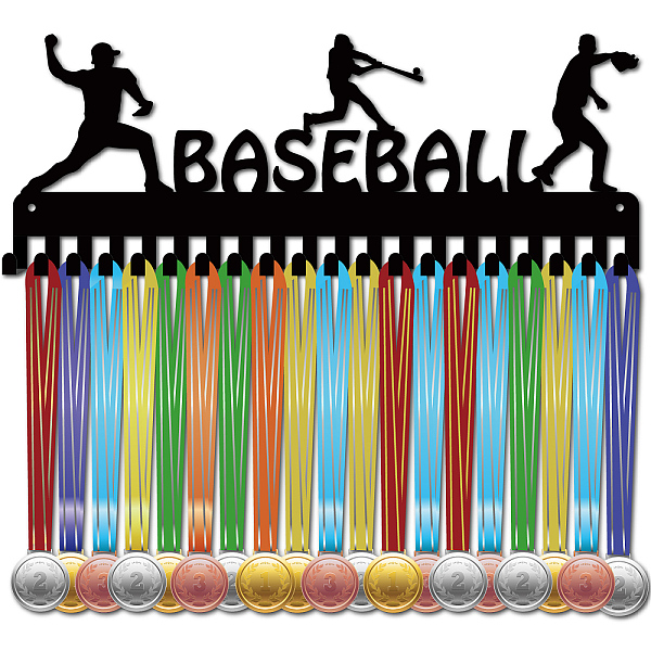 PandaHall Iron Medal Holder Frame, 20 Hooks Medals Display Hanger Rack, with Screws, Black, Baseball, 150x400mm, Hole: 5mm Iron Baseball...
PandaHall Iron Medal Holder Frame, 20 Hooks Medals Display Hanger Rack, with Screws, Black, Baseball, 150x400mm, Hole: 5mm Iron Baseball...
