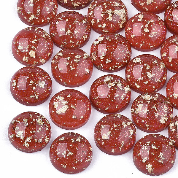PandaHall Resin Cabochons, with Glitter Powder and Gold Foil, Half Round, Red, 12x5.5mm Resin Half Round Red
PandaHall Resin Cabochons, with Glitter Powder and Gold Foil, Half Round, Red, 12x5.5mm Resin Half Round Red