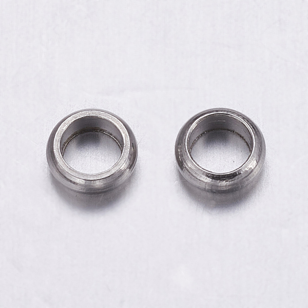 PandaHall 304 Stainless Steel Beads, Rondelle, Stainless Steel Color, 4.5x1.5mm, Hole: 3mm 304 Stainless Steel Rondelle
PandaHall 304 Stainless Steel Beads, Rondelle, Stainless Steel Color, 4.5x1.5mm, Hole: 3mm 304 Stainless Steel Rondelle