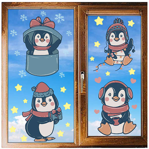 PandaHall CRASPIRE 8 Styles Penguin Window Stickers Animal Snowflake Sticker Winter Wall Decals Clings Star PVC Waterproof Self Adhesive for...
PandaHall CRASPIRE 8 Styles Penguin Window Stickers Animal Snowflake Sticker Winter Wall Decals Clings Star PVC Waterproof Self Adhesive for...