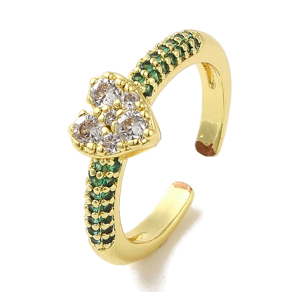 PandaHall Rack Plating Brass Micro Pave Cubic Zirconia Cuff Rings, Long-Lasting Plated, Lead Free & Cadmium Free, Heart, Sea Green...
PandaHall Rack Plating Brass Micro Pave Cubic Zirconia Cuff Rings, Long-Lasting Plated, Lead Free & Cadmium Free, Heart, Sea Green...