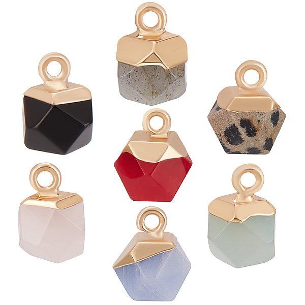 PandaHall Beebeecraft 14Pcs 7 Size Faceted Gemstone Charms Mixed Color Natural Stone Charms with Loop for DIY Bracelet Necklace Earring...
PandaHall Beebeecraft 14Pcs 7 Size Faceted Gemstone Charms Mixed Color Natural Stone Charms with Loop for DIY Bracelet Necklace Earring...