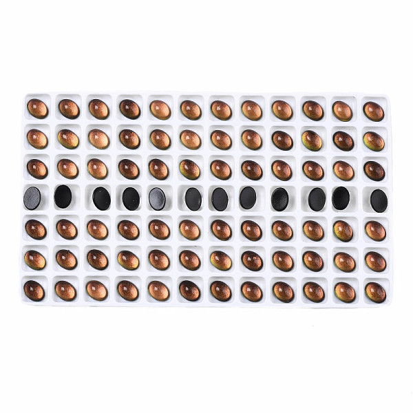 PandaHall Translucent K9 Glass Cabochons, Flat Back, Oval, Chocolate, 8x6x3.5mm, about 84pcs/bag Glass Oval Brown
PandaHall Translucent K9 Glass Cabochons, Flat Back, Oval, Chocolate, 8x6x3.5mm, about 84pcs/bag Glass Oval Brown