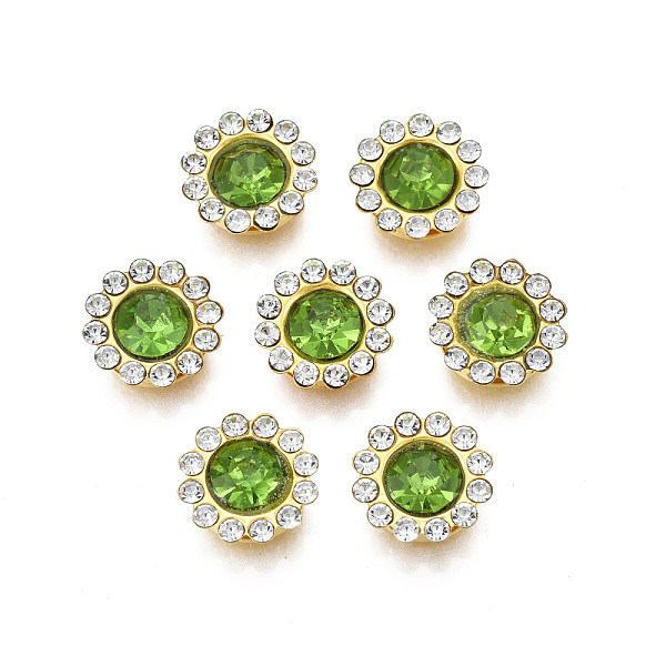 PandaHall Sew on Rhinestone, Transparent Glass Rhinestone, with Iron Prong Settings, Faceted, Flower, Olivine, 12x5mm, Hole: 1.2mm Glass..., Green
PandaHall Sew on Rhinestone, Transparent Glass Rhinestone, with Iron Prong Settings, Faceted, Flower, Olivine, 12x5mm, Hole: 1.2mm Glass..., Green