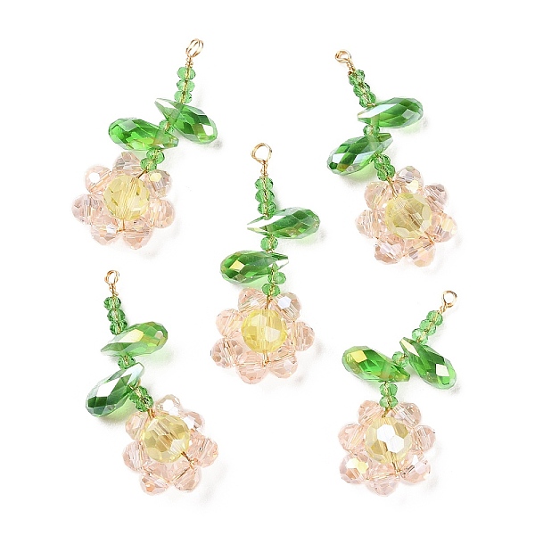 PandaHall Glass Beaded Pendants, with Copper Wire, Flower of Life Charms, Navajo White, 30~32x13~14x5.5~6mm, Hole: 1.5~1.6mm Glass Flower of...
PandaHall Glass Beaded Pendants, with Copper Wire, Flower of Life Charms, Navajo White, 30~32x13~14x5.5~6mm, Hole: 1.5~1.6mm Glass Flower of...