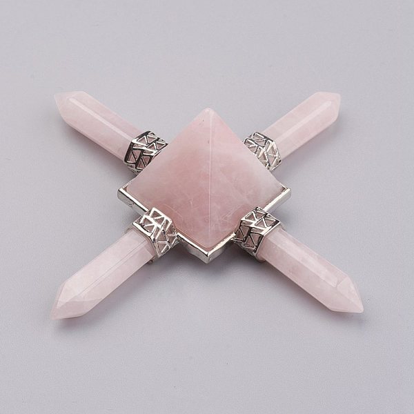 PandaHall Natural Rose Quartz Beads, with Brass Findings, No Hole/Undrilled, Pyramid, 88~95x88~95mm Rose Quartz Pyramid Pink
PandaHall Natural Rose Quartz Beads, with Brass Findings, No Hole/Undrilled, Pyramid, 88~95x88~95mm Rose Quartz Pyramid Pink