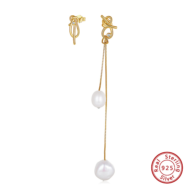PandaHall 925 Sterling Silver Bowknot Stud Earrings with Cubic Zirconia, Natural Baroque Pearl Asymmetrical Earrings, Real 14K Gold Plated..., Clear
PandaHall 925 Sterling Silver Bowknot Stud Earrings with Cubic Zirconia, Natural Baroque Pearl Asymmetrical Earrings, Real 14K Gold Plated..., Clear