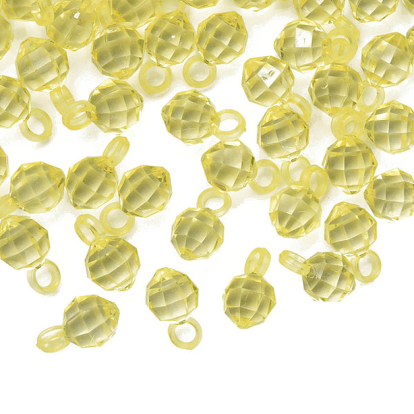 PandaHall Transparent Acrylic Pendants, Faceted, Round, Light Khaki, 18x11x11mm, Hole: 4mm Acrylic Round
PandaHall Transparent Acrylic Pendants, Faceted, Round, Light Khaki, 18x11x11mm, Hole: 4mm Acrylic Round