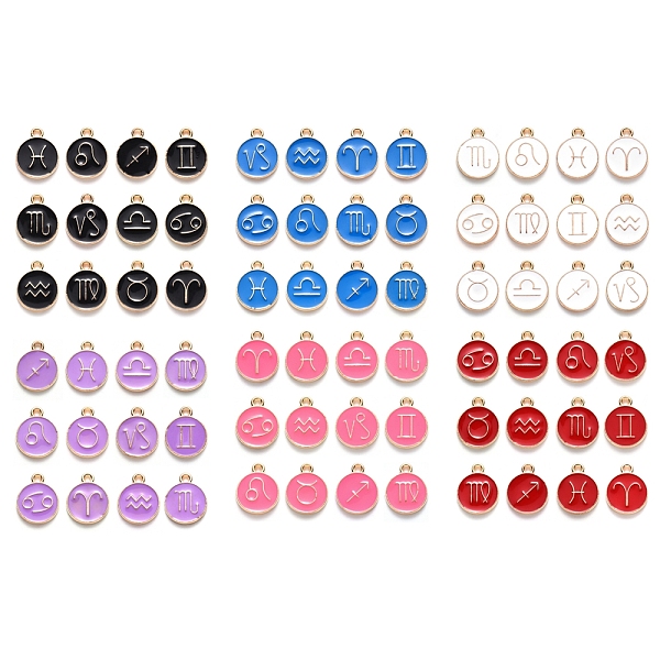 PandaHall Alloy Enamel Pendants, Flat Round with Constellation, Light Gold, Lead Free & Cadmium Free, Mixed Color, 22x18x2mm, Hole: 1.5mm..., Multicolor
PandaHall Alloy Enamel Pendants, Flat Round with Constellation, Light Gold, Lead Free & Cadmium Free, Mixed Color, 22x18x2mm, Hole: 1.5mm..., Multicolor