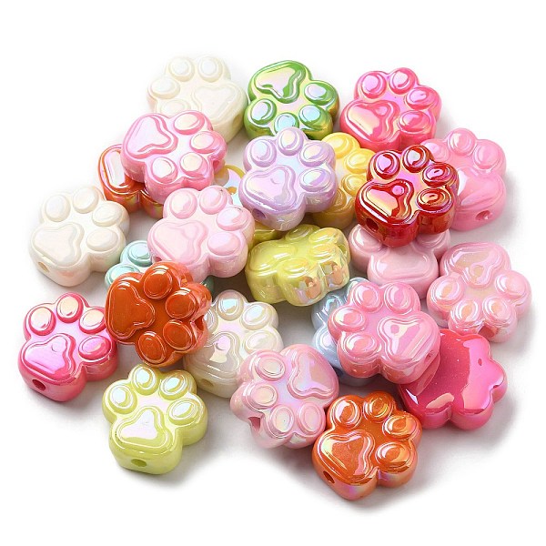 PandaHall UV Plating Acrylic Beads, Iridescent, Cat Paw, Mixed Color, 26x26.5x11mm, Hole: 3.8mm Acrylic Paw Print Multicolor
PandaHall UV Plating Acrylic Beads, Iridescent, Cat Paw, Mixed Color, 26x26.5x11mm, Hole: 3.8mm Acrylic Paw Print Multicolor