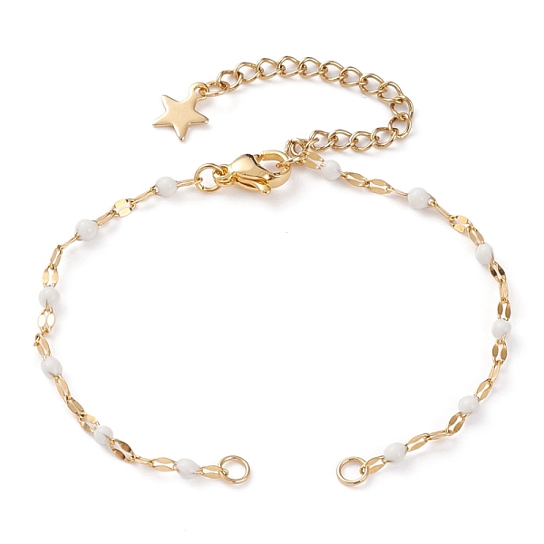 PandaHall Vacuum Plating 304 Stainless Steel Link Chain Bracelet Making, with Enamel, Lobster Claw Clasps & Chain Extender & Jump Rings..., White
PandaHall Vacuum Plating 304 Stainless Steel Link Chain Bracelet Making, with Enamel, Lobster Claw Clasps & Chain Extender & Jump Rings..., White
