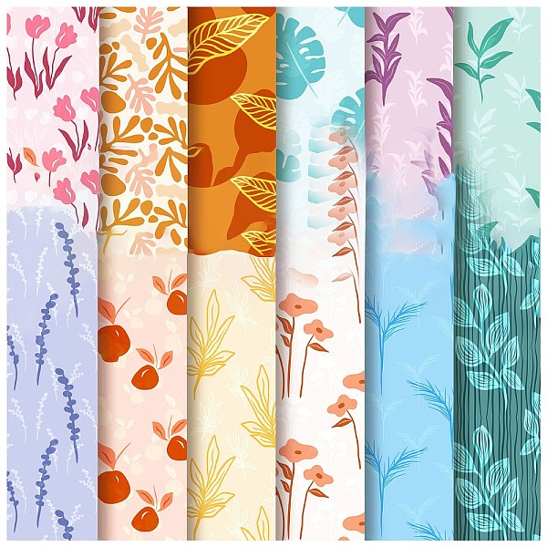 PandaHall 12 Sheets 12 Styles Scrapbooking Paper Pads, Decorative Craft Paper Pad, None Self-Adhesive, Leaf, 153x153x0.1mm, 1 Sheet/style...
PandaHall 12 Sheets 12 Styles Scrapbooking Paper Pads, Decorative Craft Paper Pad, None Self-Adhesive, Leaf, 153x153x0.1mm, 1 Sheet/style...