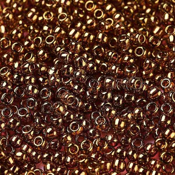 PandaHall TOHO Round Seed Beads, Japanese Seed Beads, (421) Gold Luster Transparent Pink, 11/0, 2.2mm, Hole: 0.8mm, about 50000pcs/pound...
PandaHall TOHO Round Seed Beads, Japanese Seed Beads, (421) Gold Luster Transparent Pink, 11/0, 2.2mm, Hole: 0.8mm, about 50000pcs/pound...