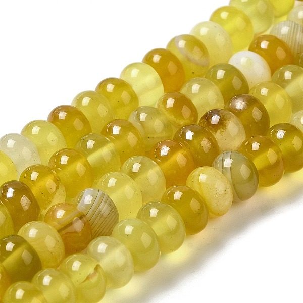 PandaHall Natural Agate Beads Strands, Dyed & Heated, Rondelle, Yellow, 8~8.5x4.5~5.5mm, Hole: 1.4mm, about 41pcs/strand, 7.40~7.48''...
PandaHall Natural Agate Beads Strands, Dyed & Heated, Rondelle, Yellow, 8~8.5x4.5~5.5mm, Hole: 1.4mm, about 41pcs/strand, 7.40~7.48''...