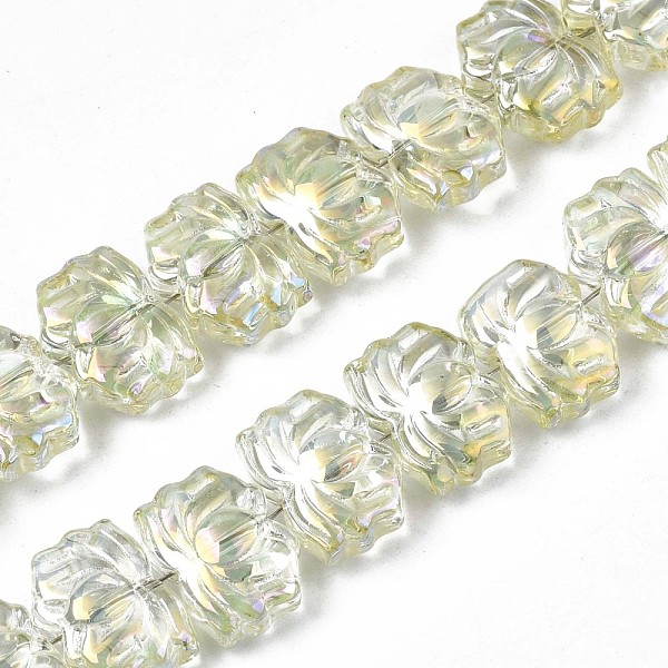 PandaHall Electroplate Glass Beads Strand, AB Color, Lotus Flower, Champagne Yellow, 10.5x14x6~7mm, Hole: 1mm, about 65pcs/strand, 24.02...
PandaHall Electroplate Glass Beads Strand, AB Color, Lotus Flower, Champagne Yellow, 10.5x14x6~7mm, Hole: 1mm, about 65pcs/strand, 24.02...