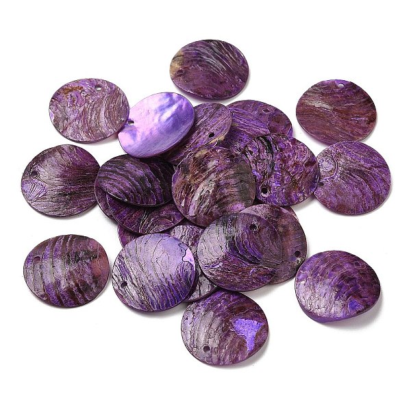 PandaHall Spray Painted Natural Akoya Shell Pendants, Mother of Shell, Flat Round Charms, Blue Violet, 20.5x1~3mm, Hole: 1.5mm Shell Flat...
PandaHall Spray Painted Natural Akoya Shell Pendants, Mother of Shell, Flat Round Charms, Blue Violet, 20.5x1~3mm, Hole: 1.5mm Shell Flat...