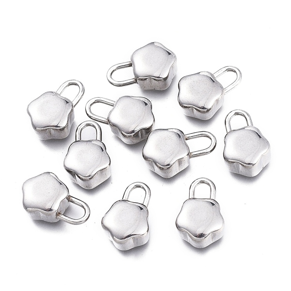 PandaHall 304 Stainless Steel Charms, Flower Lock, Stainless Steel Color, 14.5x9.5x5.7mm, Hole: 4.5x3mm 304 Stainless Steel Lock
PandaHall 304 Stainless Steel Charms, Flower Lock, Stainless Steel Color, 14.5x9.5x5.7mm, Hole: 4.5x3mm 304 Stainless Steel Lock