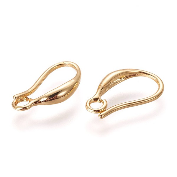 PandaHall Brass Earring Hooks, with Horizontal Loop, Golden, 15x8.5x2.5mm, Hole: 1.8mm, 20 Gauge, Pin: 0.8mm Brass
PandaHall Brass Earring Hooks, with Horizontal Loop, Golden, 15x8.5x2.5mm, Hole: 1.8mm, 20 Gauge, Pin: 0.8mm Brass