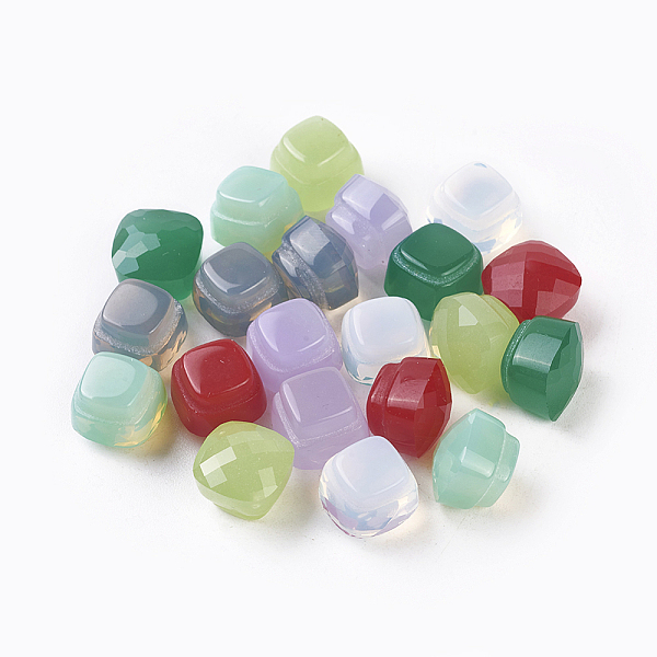 PandaHall Faceted Glass Cabochons, Square, Flat Back, Mixed Color, 10x10x8mm, Bottom: 7.5x7.5mm Glass Square Multicolor
PandaHall Faceted Glass Cabochons, Square, Flat Back, Mixed Color, 10x10x8mm, Bottom: 7.5x7.5mm Glass Square Multicolor