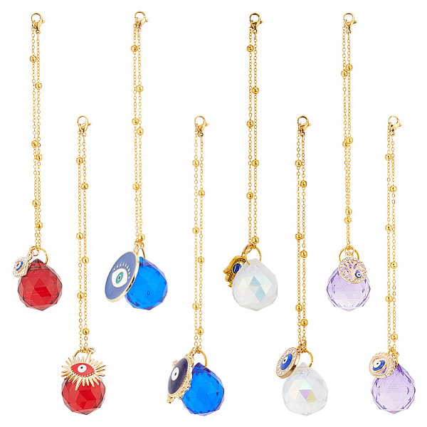 PandaHall DELORIGIN 8PCS Crystal Evil Eye Car Hanging Ornament with Hand Tree Charms Glass Teardrop Pendant Suncatchers Indoors Car..., Multicolor
PandaHall DELORIGIN 8PCS Crystal Evil Eye Car Hanging Ornament with Hand Tree Charms Glass Teardrop Pendant Suncatchers Indoors Car..., Multicolor