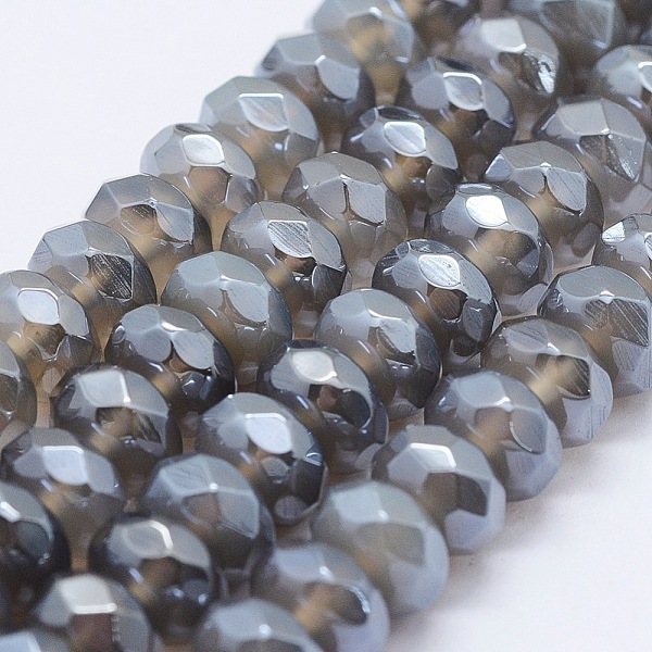 PandaHall Electroplated Natural Agate Beads Strands, Rondelle, Faceted, Gray, 8x4~5mm, Hole: 1mm, about 89pcs/strand, 15.3 inch(39cm)...
PandaHall Electroplated Natural Agate Beads Strands, Rondelle, Faceted, Gray, 8x4~5mm, Hole: 1mm, about 89pcs/strand, 15.3 inch(39cm)...