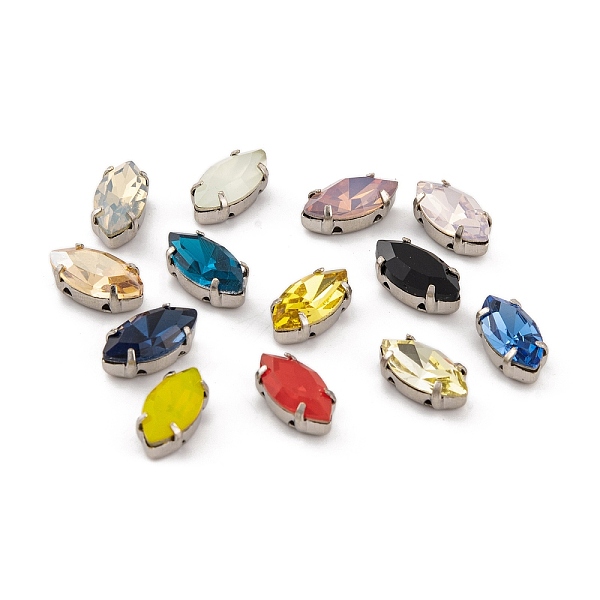 PandaHall Sew on Rhinestone, K9 Glass Rhinestone, Platinum Tone Brass Prong Settings, Garments Accessories, Faceted, Horse Eye, Mixed Color..., Multicolor
PandaHall Sew on Rhinestone, K9 Glass Rhinestone, Platinum Tone Brass Prong Settings, Garments Accessories, Faceted, Horse Eye, Mixed Color..., Multicolor