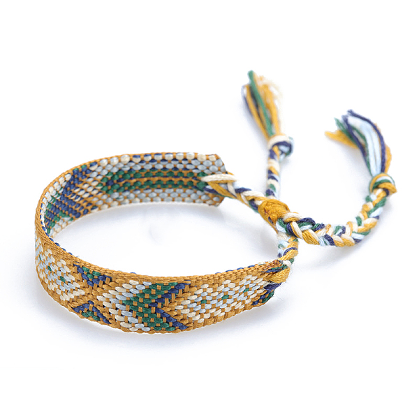 PandaHall Polyester-cotton Braided Rhombus Pattern Cord Bracelet, Ethnic Tribal Adjustable Brazilian Bracelet for Women, Peru, 5-7/8~11 inch..., Brown
PandaHall Polyester-cotton Braided Rhombus Pattern Cord Bracelet, Ethnic Tribal Adjustable Brazilian Bracelet for Women, Peru, 5-7/8~11 inch..., Brown