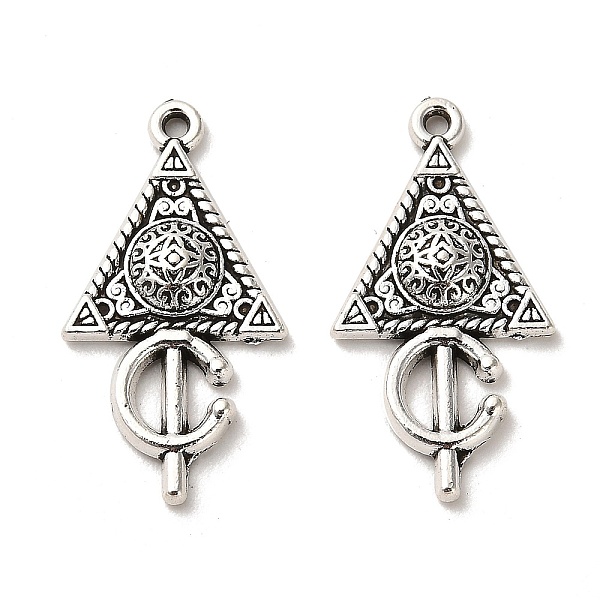 PandaHall Tibetan Style Alloy Pendants, Cadmium Free & Lead Free, Triangle, Antique Silver, 25x13x3mm, Hole: 1.2mm, about 847pcs/1000g Alloy...
PandaHall Tibetan Style Alloy Pendants, Cadmium Free & Lead Free, Triangle, Antique Silver, 25x13x3mm, Hole: 1.2mm, about 847pcs/1000g Alloy...