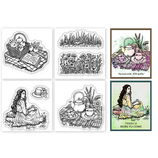 PandaHall GLOBLELAND 4Pcs Mini Camping Woman Clear Stamps for DIY Scrapbooking Spring Picnic Silicone Stamp Seals Transparent Stamps for...
PandaHall GLOBLELAND 4Pcs Mini Camping Woman Clear Stamps for DIY Scrapbooking Spring Picnic Silicone Stamp Seals Transparent Stamps for...