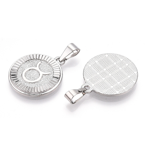 PandaHall Brass Pendants, Twelve Constellations, Flat Round, Platinum, 24x20.5x2mm, Hole: 3.5x7mm Brass Flat Round
PandaHall Brass Pendants, Twelve Constellations, Flat Round, Platinum, 24x20.5x2mm, Hole: 3.5x7mm Brass Flat Round