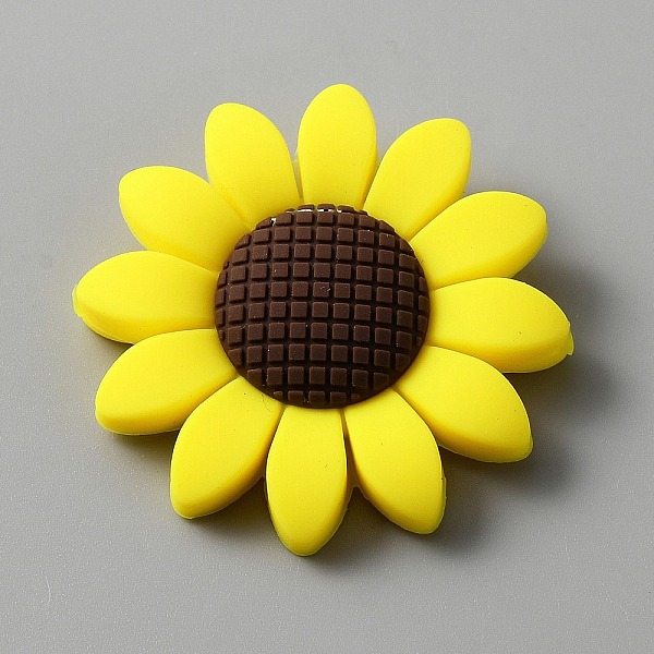 PandaHall Food Grade Eco-Friendly Silicone Beads, Chewing Beads For Teethers, DIY Nursing Necklaces Making, Sunflower, Yellow, 39.5~40x9.5mm...
PandaHall Food Grade Eco-Friendly Silicone Beads, Chewing Beads For Teethers, DIY Nursing Necklaces Making, Sunflower, Yellow, 39.5~40x9.5mm...