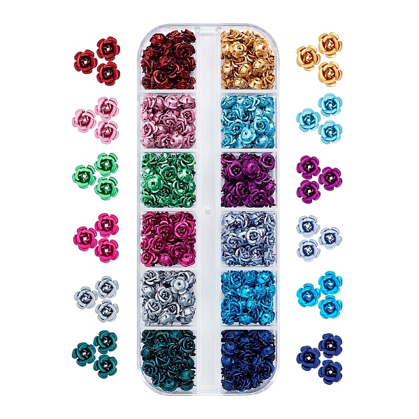 PandaHall 360pcs 12 Color Aluminum Rose Flower Tiny Metal Spacer Beads for Jewelry Making DIY Craft, 6mm in diameter Aluminum Flower..., Multicolor
PandaHall 360pcs 12 Color Aluminum Rose Flower Tiny Metal Spacer Beads for Jewelry Making DIY Craft, 6mm in diameter Aluminum Flower..., Multicolor