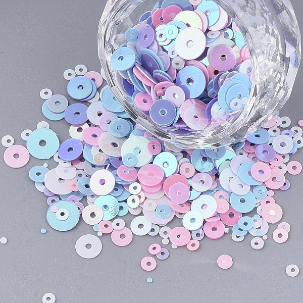 PandaHall Ornament Accessories, PVC Plastic Paillette/Sequins Beads, Drilled & No Hole, Flat Round, Mixed Color, 1~6.5x0.4mm, Hole..., Multicolor
PandaHall Ornament Accessories, PVC Plastic Paillette/Sequins Beads, Drilled & No Hole, Flat Round, Mixed Color, 1~6.5x0.4mm, Hole..., Multicolor