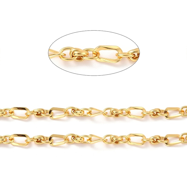 PandaHall Brass Link Chains, Long-Lasting Plated, Unwelded, Twist Oval & Round, with Spool, Cadmium Free & Nickel Free & Lead Free, Real 18K...
PandaHall Brass Link Chains, Long-Lasting Plated, Unwelded, Twist Oval & Round, with Spool, Cadmium Free & Nickel Free & Lead Free, Real 18K...
