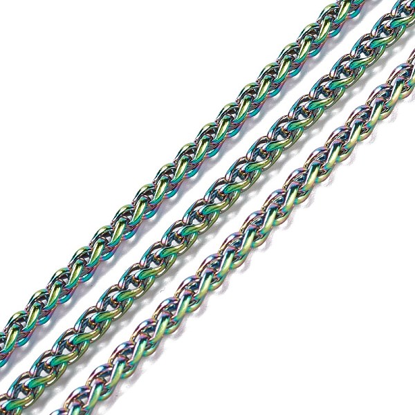 PandaHall Ion Plating(IP) 304 Stainless Steel Wheat Chains, Unwelded, with Spool, Rainbow Color, 5x3x1mm, about 65.61 Feet(20m)/roll 304...
PandaHall Ion Plating(IP) 304 Stainless Steel Wheat Chains, Unwelded, with Spool, Rainbow Color, 5x3x1mm, about 65.61 Feet(20m)/roll 304...