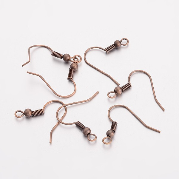 PandaHall Brass Earring Hooks, Ear Wire, with Horizontal Loop, Nickel Free, Red Copper, 17~19x16~18x0.8mm, Hole: 2mm Brass
PandaHall Brass Earring Hooks, Ear Wire, with Horizontal Loop, Nickel Free, Red Copper, 17~19x16~18x0.8mm, Hole: 2mm Brass