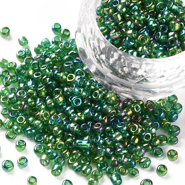PandaHall (Repacking Service Available) Round Glass Seed Beads, Transparent Colours Rainbow, Round, Green, 8/0, 3mm, about 12g/bag Glass...
PandaHall (Repacking Service Available) Round Glass Seed Beads, Transparent Colours Rainbow, Round, Green, 8/0, 3mm, about 12g/bag Glass...